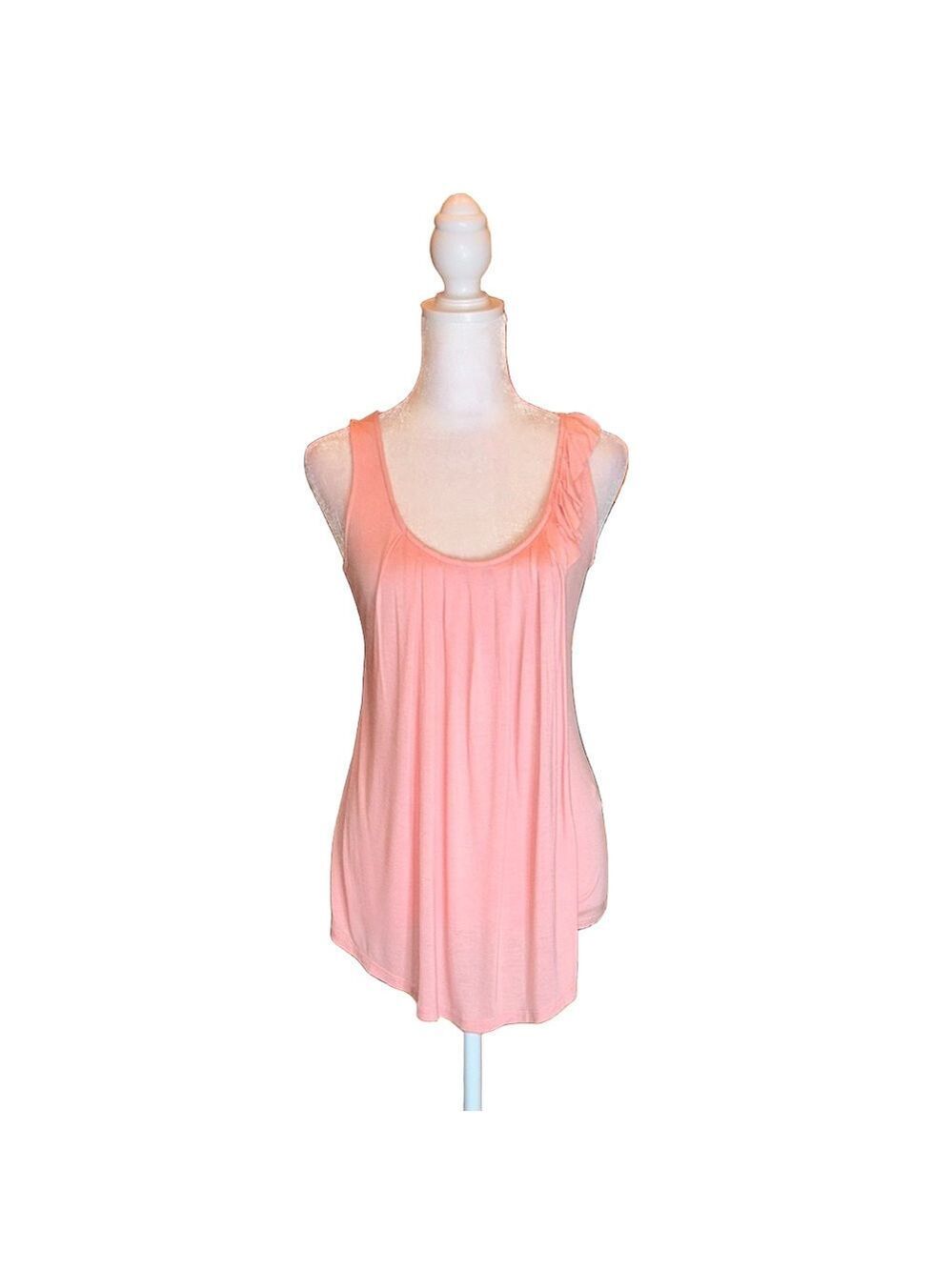 A/X ARMANI EXCHANGE Precious Peach Flowing Tank Top Size XS - Picture 3 of 10